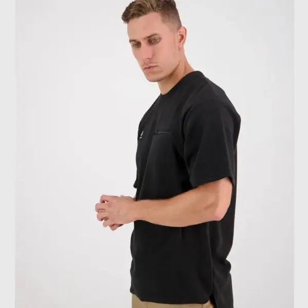 Swanndri SSD2515A Catlins Mens Fleece Tee with Pockets - Image 6