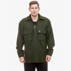 Swanndri SSD0107 Men's Ranger Wool Zip Front Bushshirt