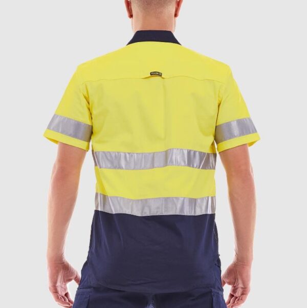 Tradie MJ1769ST Hi Vis SS Shirt Reflective Tape - Image 3