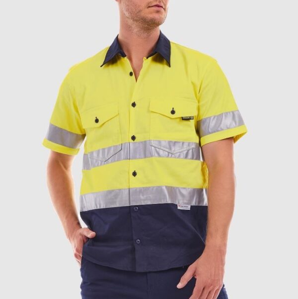 Tradie MJ1769ST Hi Vis SS Shirt Reflective Tape