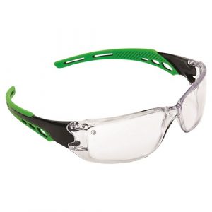 Pro Choice 9180 Cirrus Green Arms Safety Glasses Clear A/F Lens