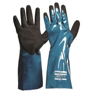 Pro Choice NPUPC Prochem 35cm Green/Black Nitrile PU Gloves