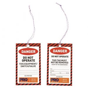 Pro Choice STD12575 Safety Tag 125mm X 75mm Danger - 100 Pack