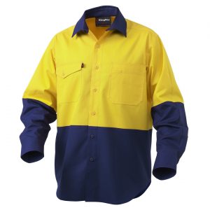 KingGee K54870 Workcool 2 HiVis Reflective Spliced Shirt L/S