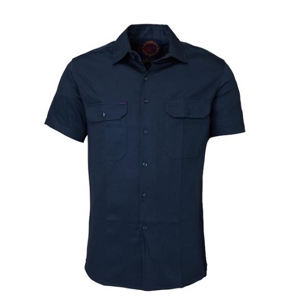 Ritemate RM1000S Mens Open Front S/S Shirt - Image 2
