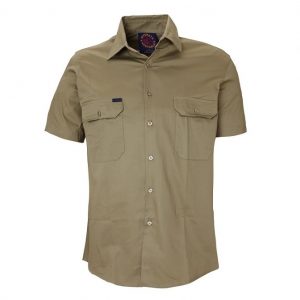 Ritemate RM1000S Mens Open Front S/S Shirt