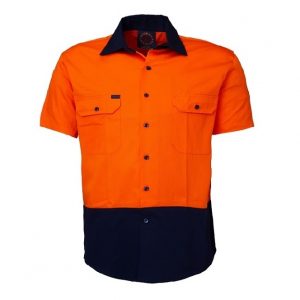 Ritemate RM1050S Two Tone HiVis S/Sleeve Shirt