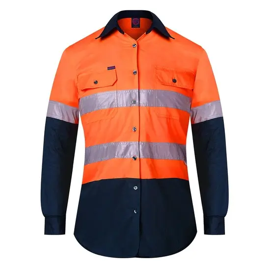 Ritemate RM208V2R Ladies Two Tone Vented Lightweight Open Front - Image 3