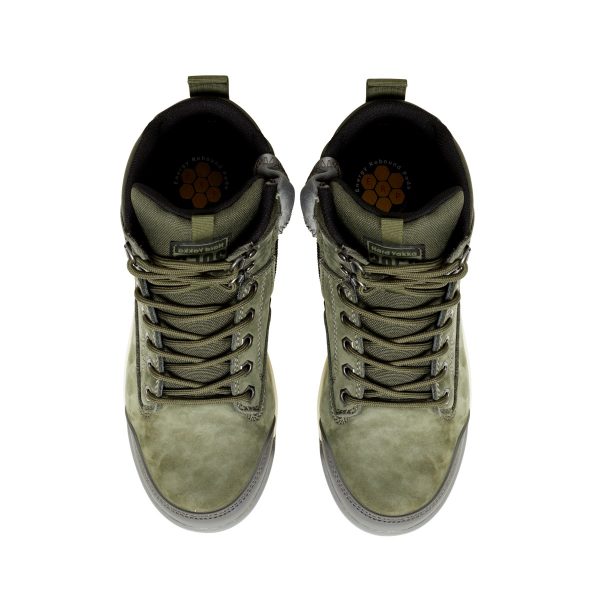 Hard Yakka Y60203 3056 Zip Side 5" Safety Boot Olive - Image 4