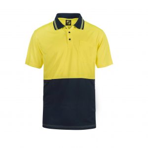 Workcraft WSP201 HiVis 2 Tone S/Sleeve Polo With Pocket