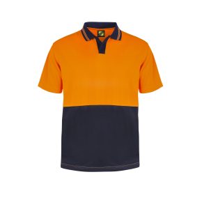 Workcraft WSP205 Hi Vis Two Tone Food Industry Polo S/S Micromesh Polo