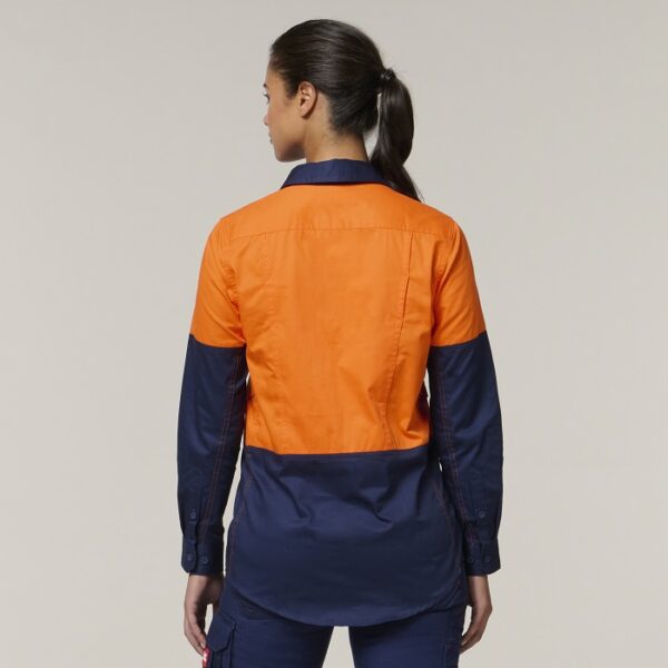 Hard Yakka Y08225 Womens Koolgear HiVis Ventilated L/S Shirt - Image 8