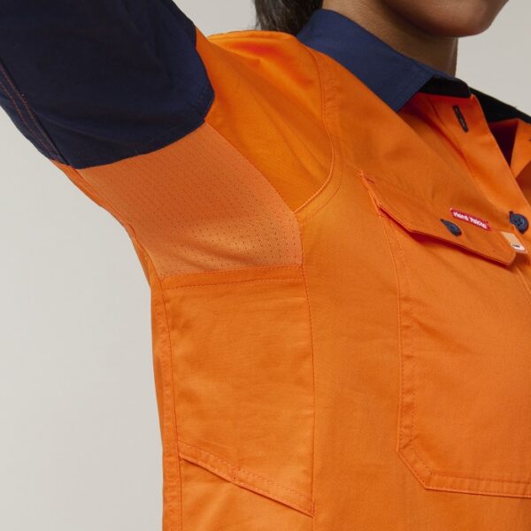 Hard Yakka Y08225 Womens Koolgear HiVis Ventilated L/S Shirt - Image 9