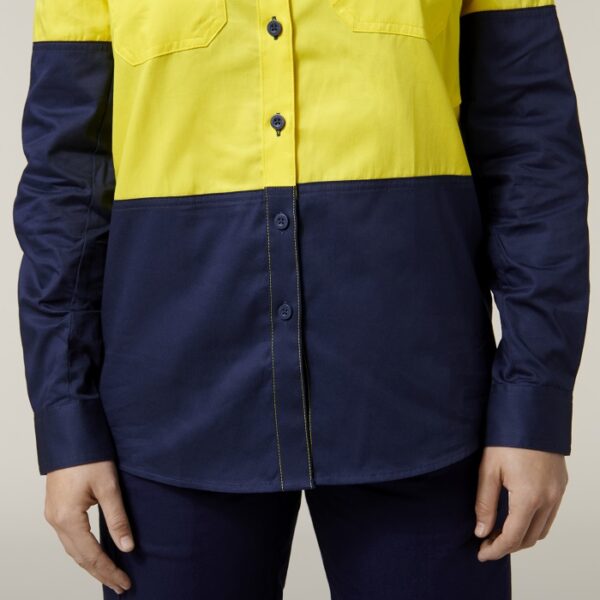 Hard Yakka Y08225 Womens Koolgear HiVis Ventilated L/S Shirt - Image 5
