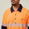 Hard Yakka Y11379 Koolgear HiVisibility Two Tone Long Sleeve Ventilated Polo With Segmented Tape - Image 9