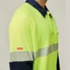 Hard Yakka Y11379 Koolgear HiVisibility Two Tone Long Sleeve Ventilated Polo With Segmented Tape - Image 4