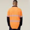 Hard Yakka Y11379 Koolgear HiVisibility Two Tone Long Sleeve Ventilated Polo With Segmented Tape - Image 6