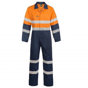 Workcraft WC3056 Hi Vis Two Tone Cotton Drill Coveralls
