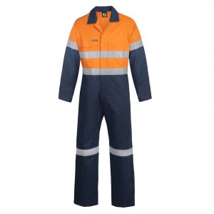Workcraft WC6093 Hi Vis Two Tone Cotton Drill Coveralls