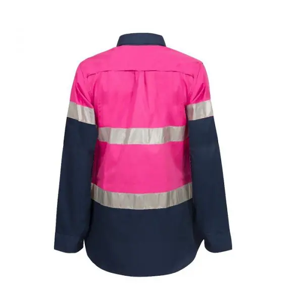 Workcraft WSL503 Ladies HiVis 2 Tone Shirt REF - Image 2