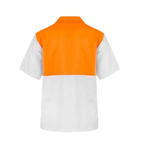 Workcraft WS3008 Food Industry HiVis Two Tone Jac Shirt - S/S - Image 2