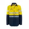Workcraft WSK125 DISCONTINUED Kids HiVis 2 Tone L/Sleeve Shirt 3M Tape - Image 5