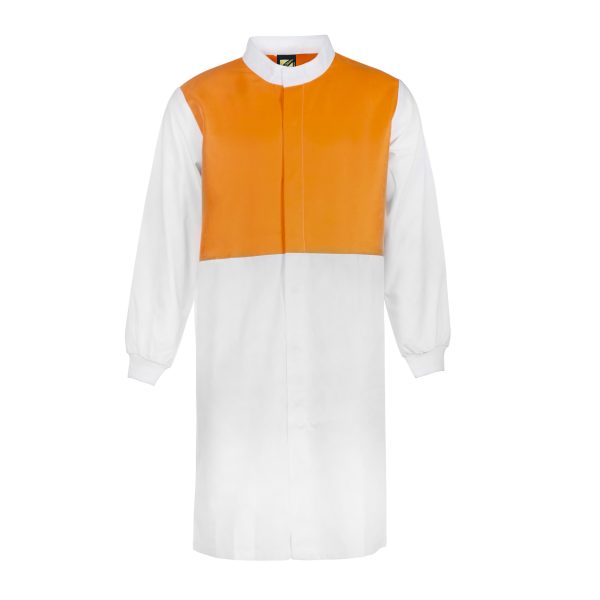 Workcraft WJ3194 Food Industry HiVis Two Tone Long Length Dustcoat – L/S