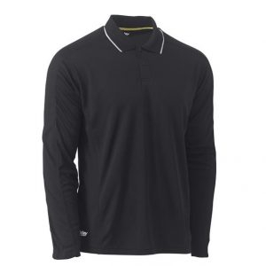 Bisley BK6425 Cool Mesh L/S Polo With Reflective Piping