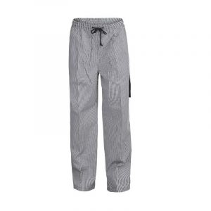 Chefscraft CP060 DISCONTINUED Checked Unisex Chefs Draw String Cargo Pants