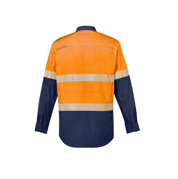 Syzmik ZW229 Mens Rugged Cooling HiVis Segmented Tape L/S Shirt - Image 2
