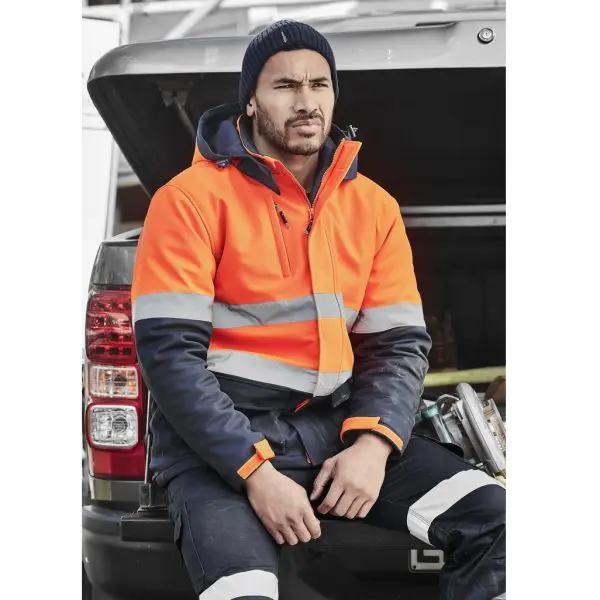 Syzmik ZJ553 Unisex HiVis Antarctic Softshell Taped Jacket