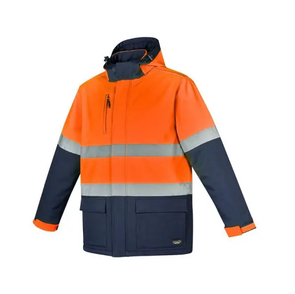 Syzmik ZJ553 Unisex HiVis Antarctic Softshell Taped Jacket - Image 7