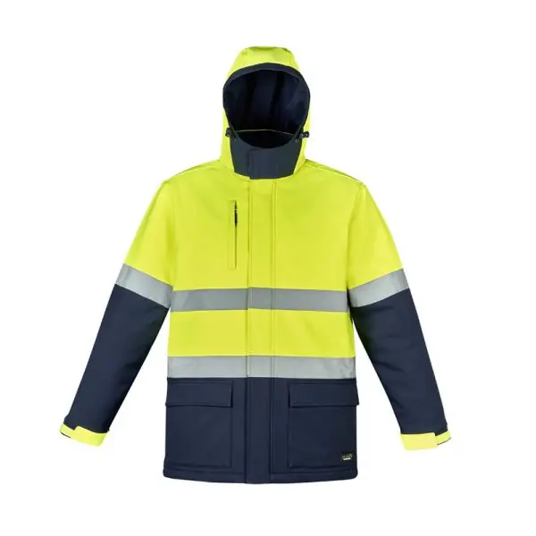 Syzmik ZJ553 Unisex HiVis Antarctic Softshell Taped Jacket - Image 2