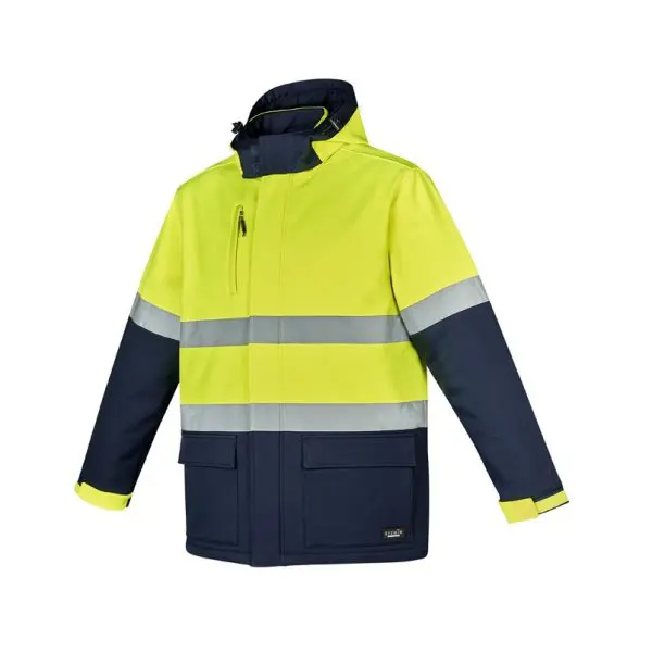 Syzmik ZJ553 Unisex HiVis Antarctic Softshell Taped Jacket - Image 6