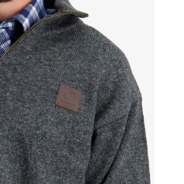 Swanndri SSD2446D Men's Mariner Wool Zip Neck Sweater - Image 7