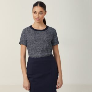 NNT CATUDG Textured Tweed Shell Top