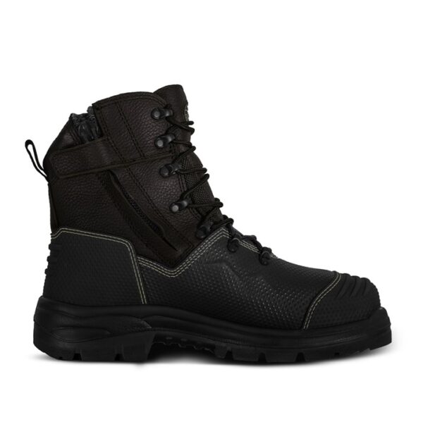 Oliver 65-490Z Brown 150Mm Zip Side Waterproof Safety Boot With Penetration Protection