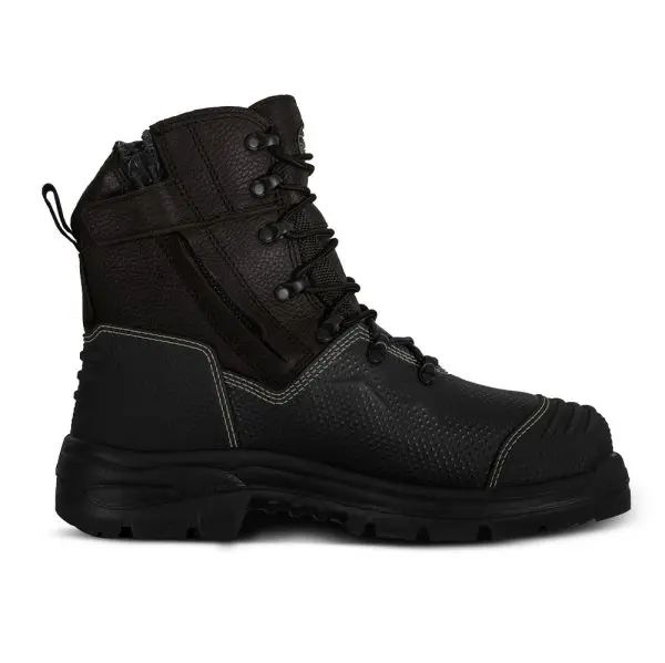 Safety boots with side on sale zipper