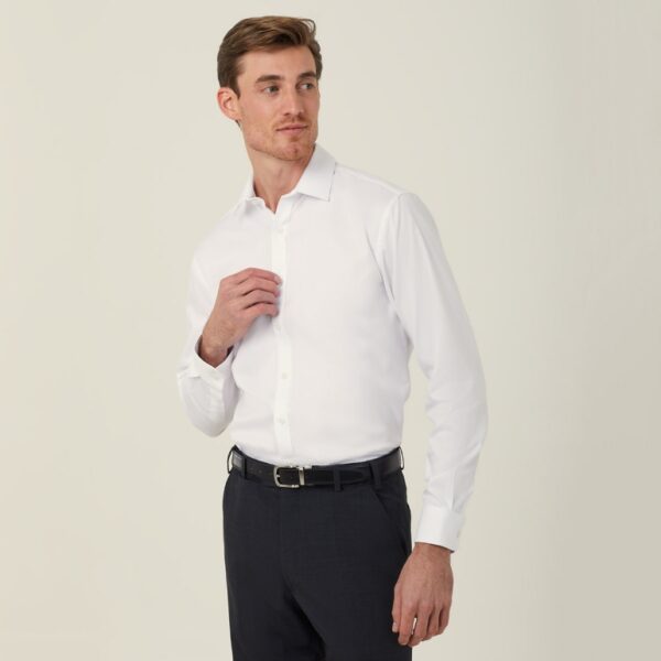 NNT CATJCB Stretch Textured Twill Long Sleeve Shirt - Image 2