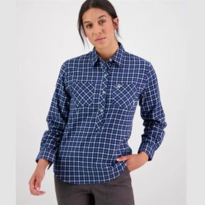 Swanndri SE18225W Womens Egmont Long Sleeve Cotton Shirt Twin Pack