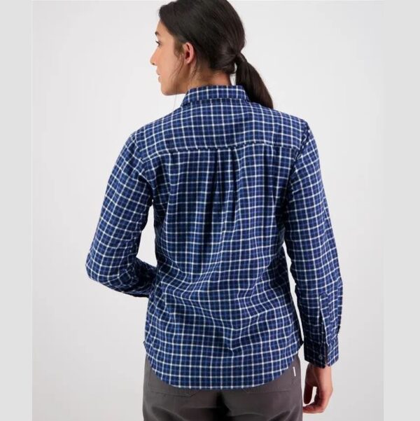 Swanndri SE18225W Womens Egmont Long Sleeve Cotton Shirt Twin Pack - Image 3