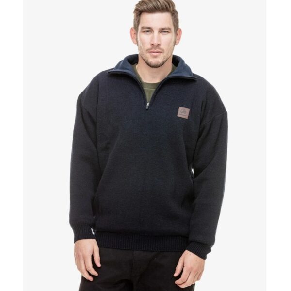 Swanndri SSD2444D Men's Rhino Stormshield Wool Jersey With Windproof Lining - Image 5