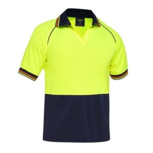 Bisley BK1440 Two Tone Hi Vis Short Sleeve Polo