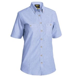 Bisley BL1407 Womens S/S Chambray Shirt