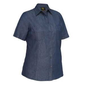 Bisley BL1602 Women’s Short Sleeve Denim Work Shirt