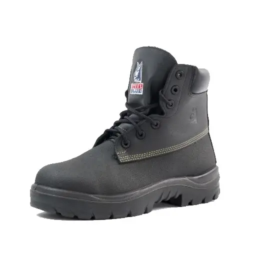 Steel Blue 322309 Warragul Black Nitrile Safety Boot - Image 4