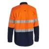Bisley BSC6415T X Airflow™ Closed Front Taped Hi Vis Ripstop Shirt - Image 2