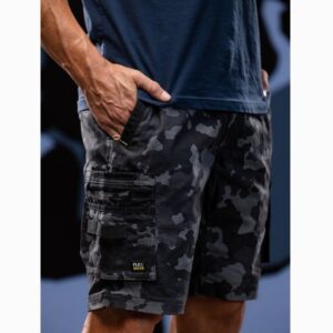 Bisley BSHC1337 Flex and Move Stretch Canvas Camo Cargo Short - Limited Edition