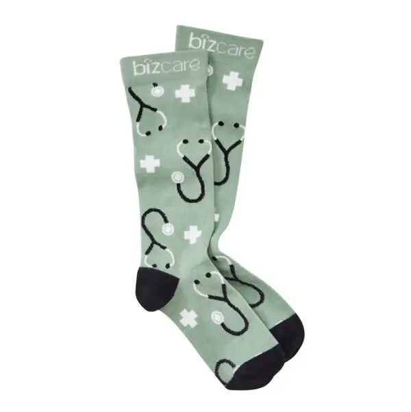 Biz Care CCS149U Unisex Happy Feet Comfort Socks - Image 4