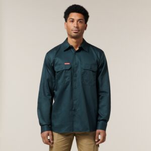 Hard Yakka Y07500 Cotton Drill Shirt Long Sleeve